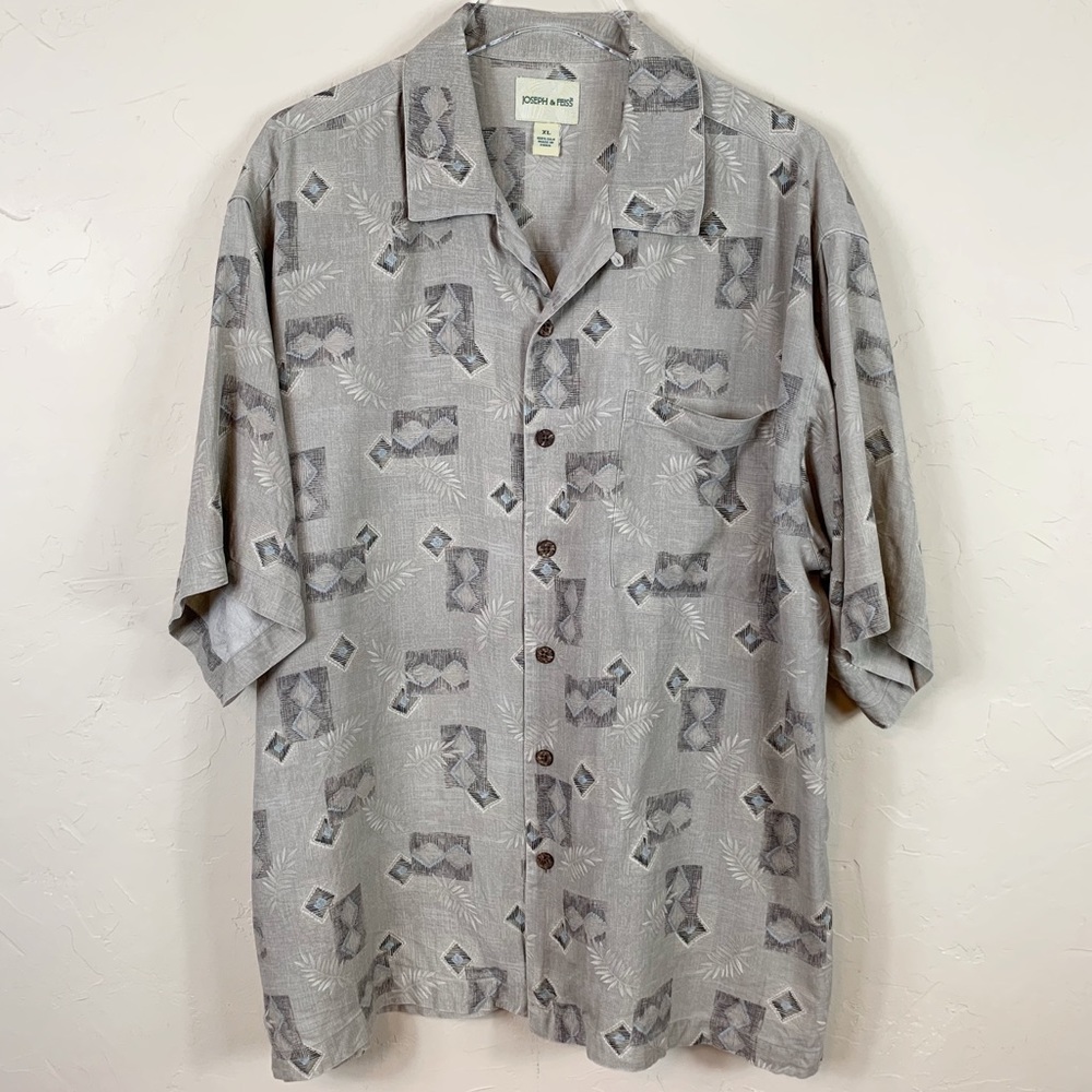 JOSEPH & FEISS Washable SILK Hawaiian Aloha XL